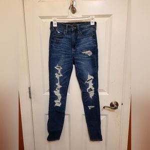 Dark blue skinny jeans